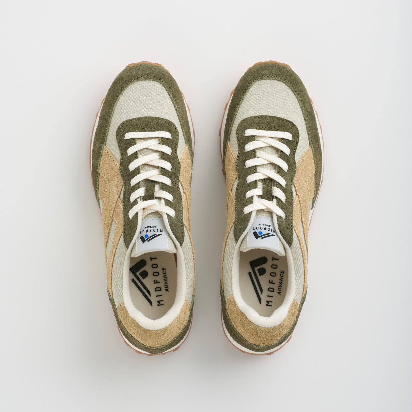 MIDFOOT ADVANCE ミッドフット アドバンス BASIS OLIVE/BEIGE MF-014 スニーカー ユニセックス