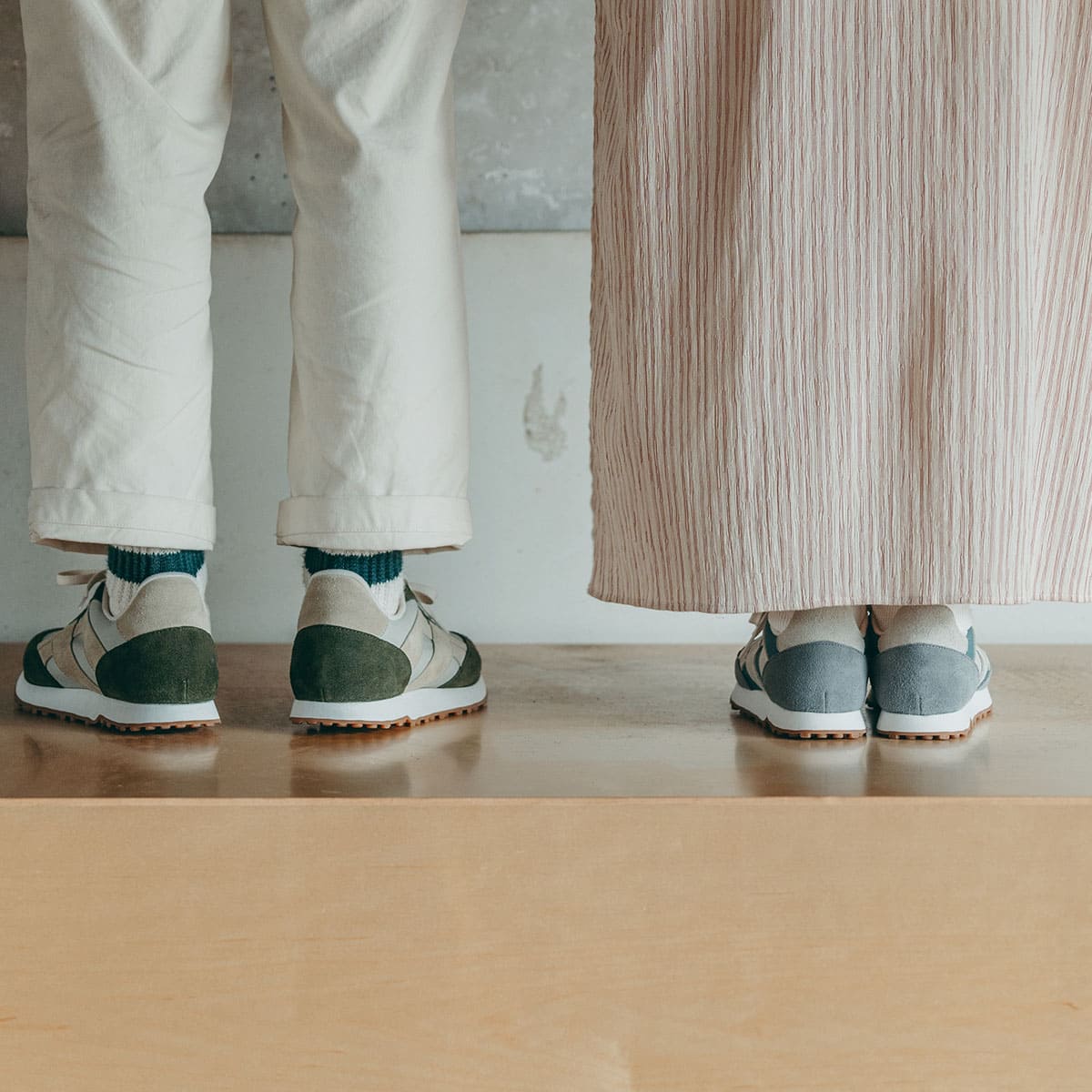 MIDFOOT ADVANCE ミッドフット アドバンス BASIS BLUE/GRAY OLIVE/BEIGE MF-014 スニーカー ユニセックス