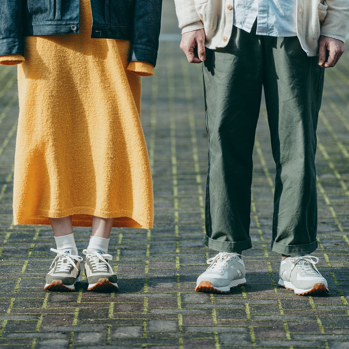 MIDFOOT ADVANCE ミッドフット アドバンス BASIS WHITE OLIEVE/BEIGE MF-014 スニーカー ユニセックス