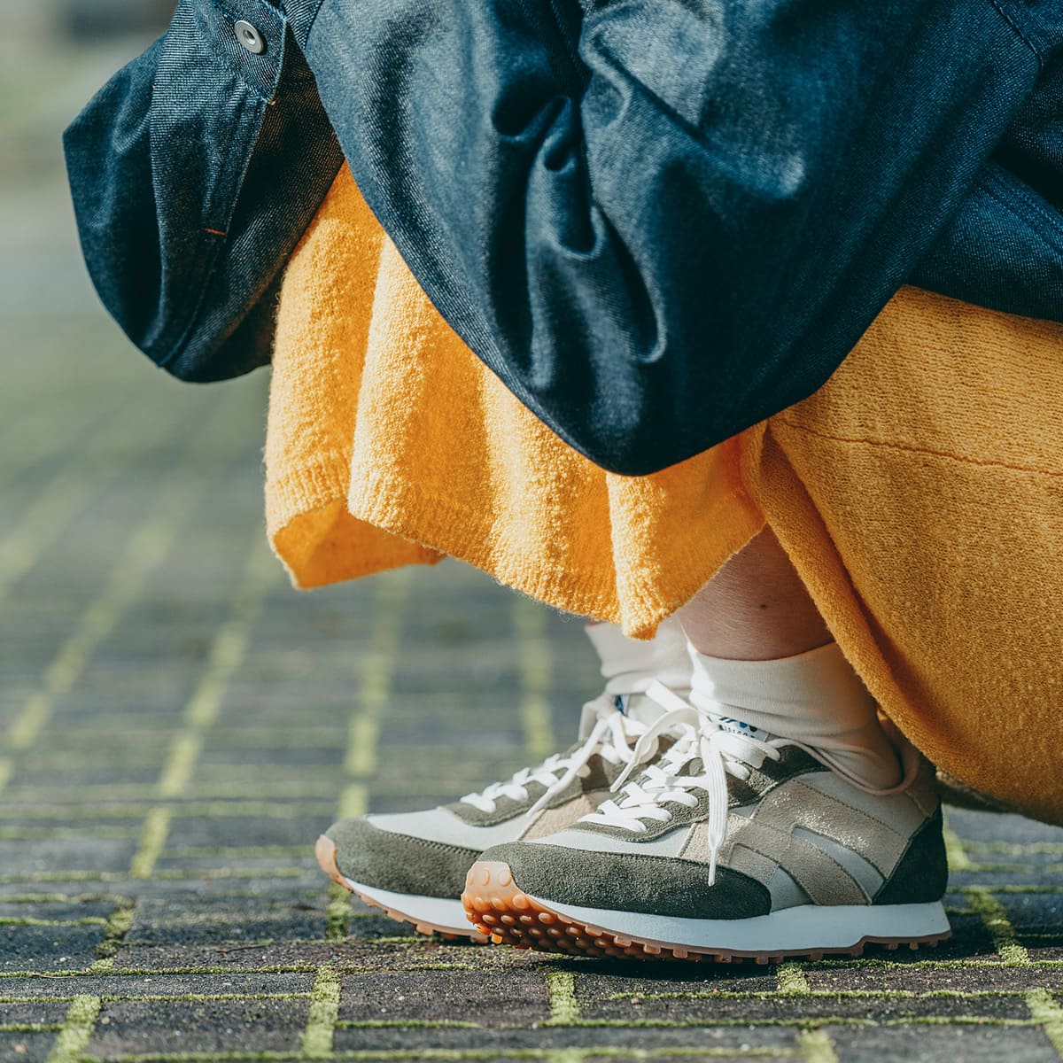 MIDFOOT ADVANCE ミッドフット アドバンス BASIS OLIVE/BEIGE MF-014 スニーカー ユニセックス