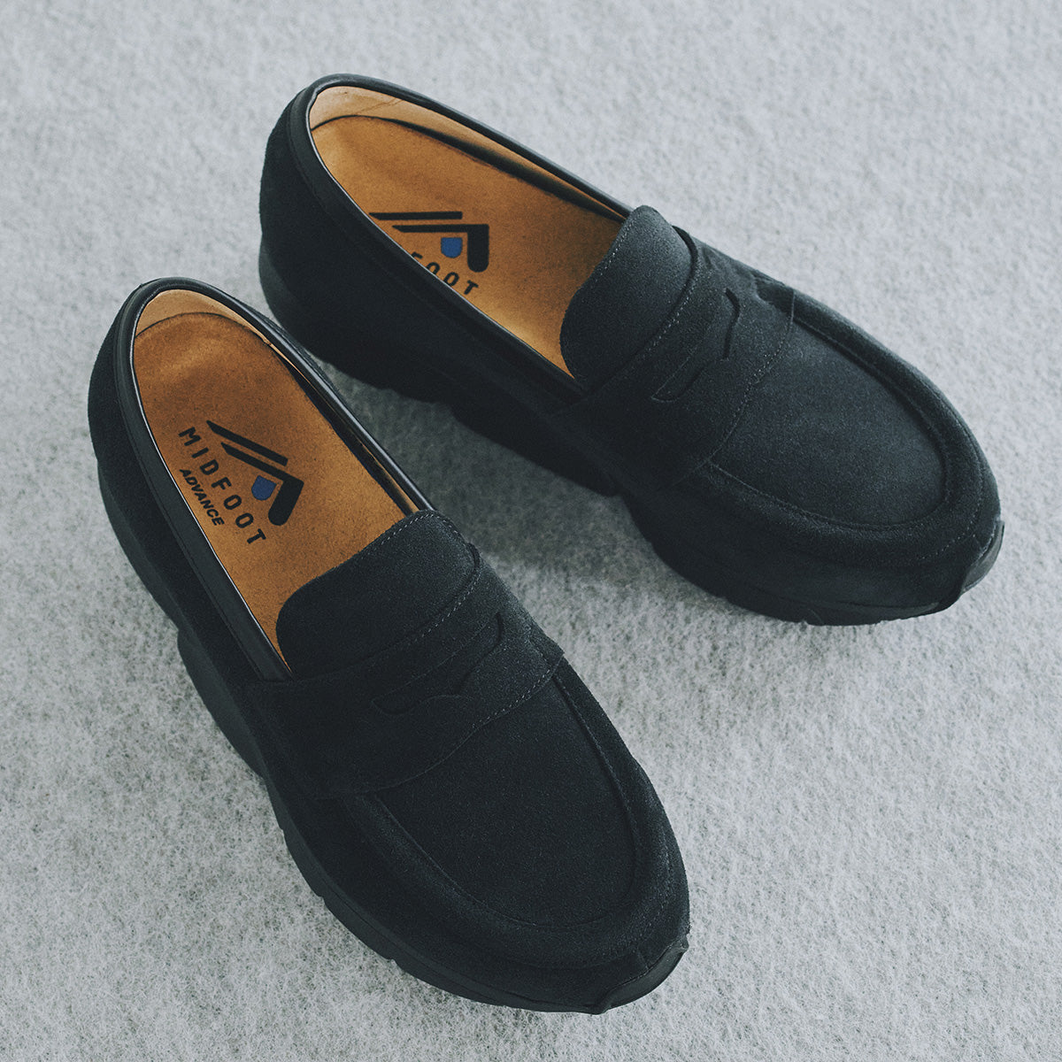 MIDFOOT ADVANCE ミッドフット アドバンス LOAFER BLACK MF-016 ローファー メンズ レディース