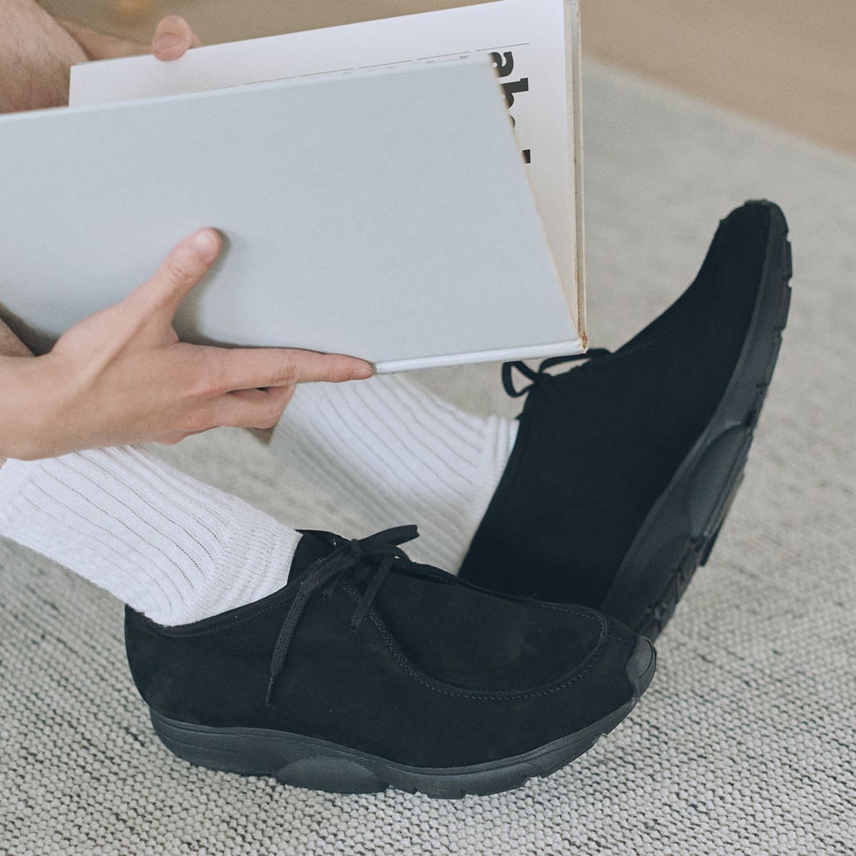 MIDFOOT ADVANCE ミッドフット アドバンス WALLABY BLACK MF-012 ワラビーブーツ メンズ レディース