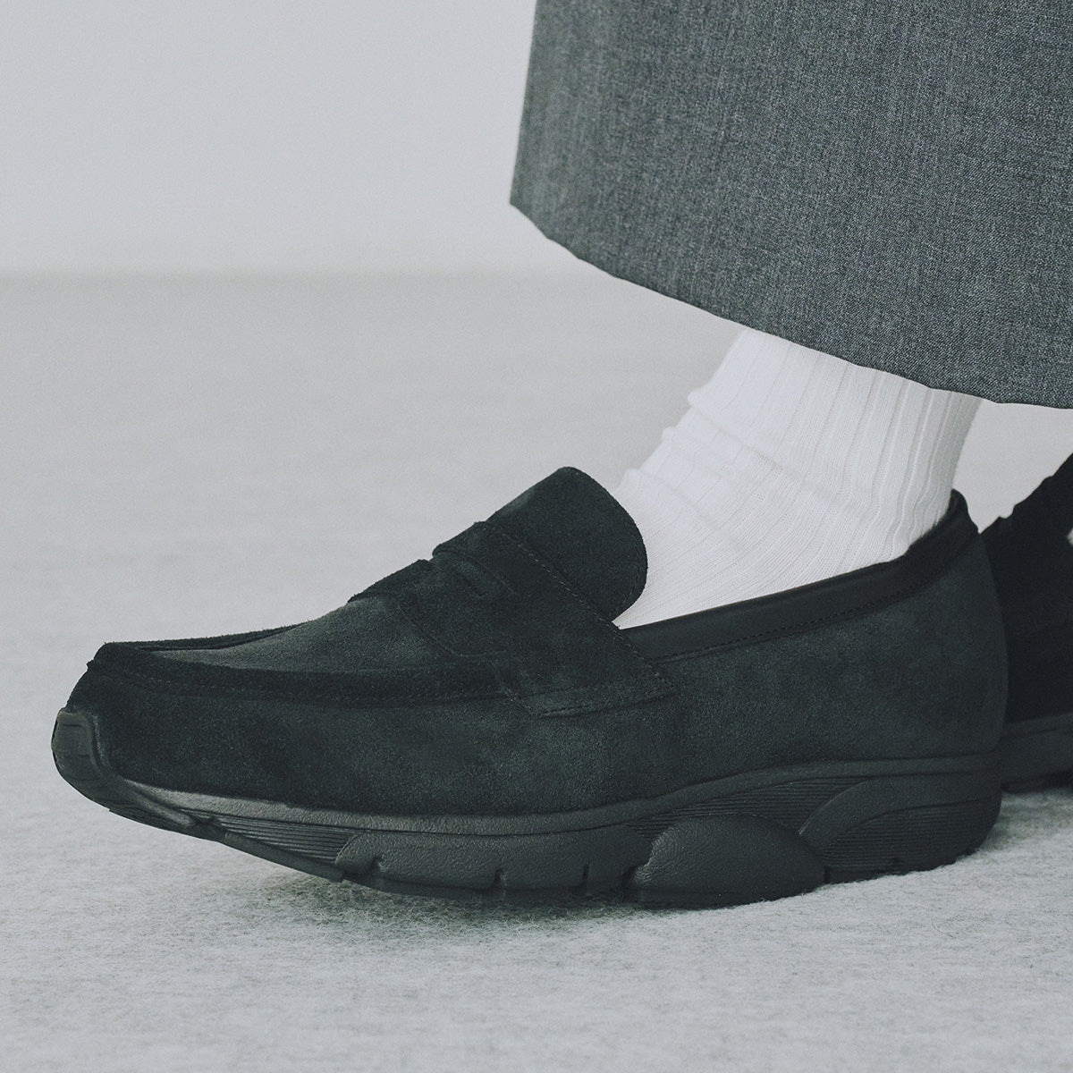 MIDFOOT ADVANCE ミッドフット アドバンス LOAFER BLACK MF-016 ローファー メンズ レディース